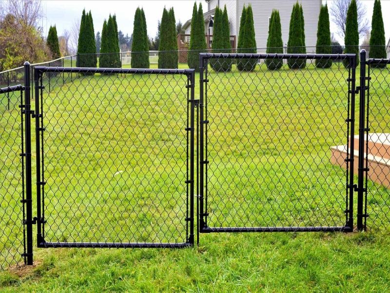 PVC-Coated Chain Link Fence, Diamond Wire Mesh